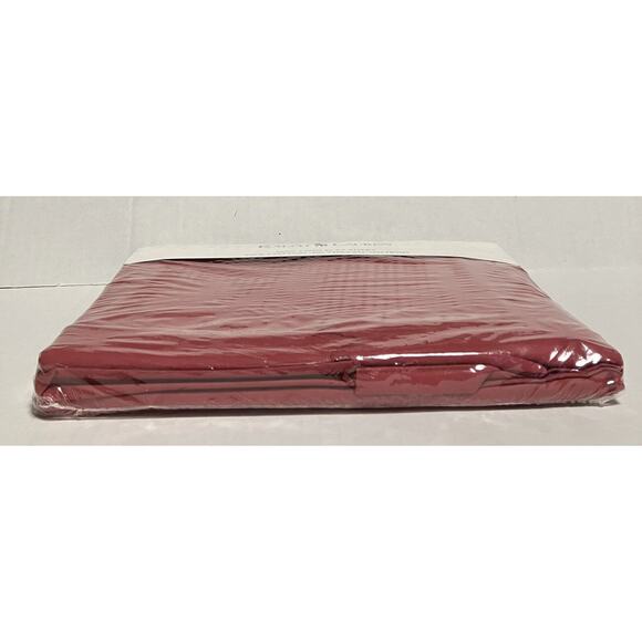 Ralph Lauren Twin Flat Sheet 100% Cotton 200 Thread No Iron Irregular Brick Red - Picture 3 of 5